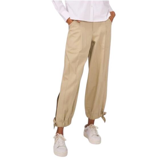 Parker Pants - Parker Pants - Natural /  high waist / ankle tie / 10